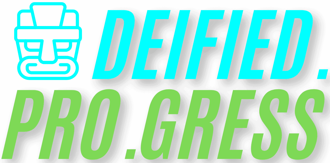 a green and blue text on a black background
